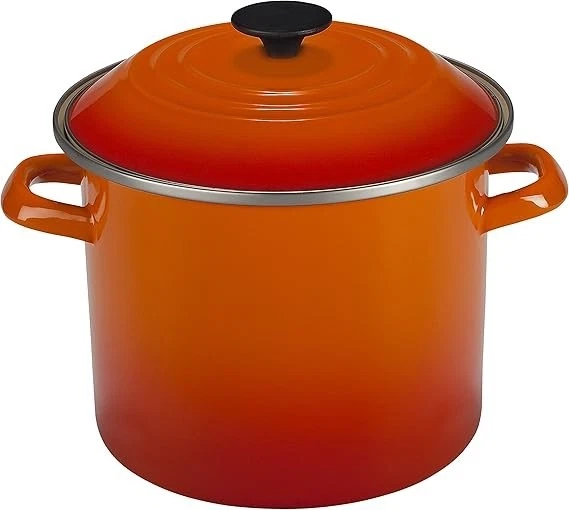 Le Creuset Enamel On Steel Stockpot, 8 qt., Flame