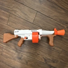 NERF Fortnite DG Drum Toy Dart Gun Blaster White Orange Brown