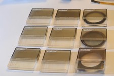 9 Cokin Filters with Mount 58mm52,with 4 more size rings, filters v..good cond.