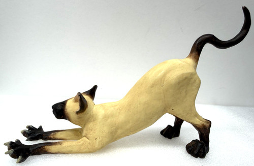 Border Fine Arts Enesco A7601 The Stretcher Siamese Cat Figurine Feline Fun 2006