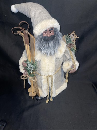 Statuina Babbo Natale afroamericano Babbo Natale - Foto 8 di 8
