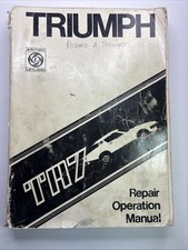 Triumph Tr7 Factory Repair Operation Manual And Air-conditioning Supplement