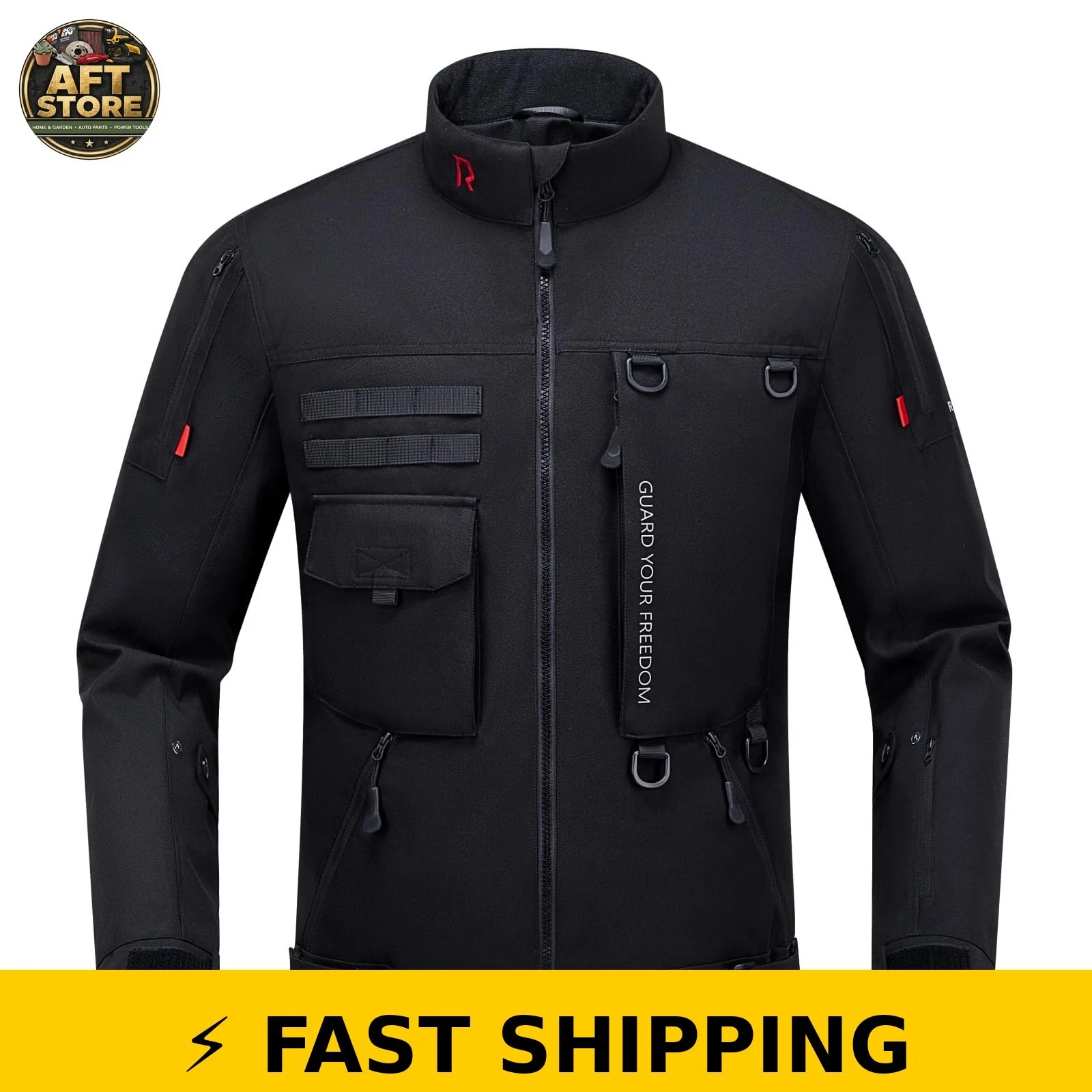 RIDEIRON Motorcycle Jacket XL CE Certified Windproof Protective Gear - product detail image 1
