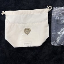 Dolce & Gabbana Sacred Heart Emblem Devotion Cosmetic Draw string pouch NEW !