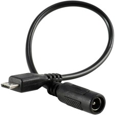 5.5x2.1mm DC Barrel Jack to Micro-USB B Male Connector Adapter 5V Power Cable