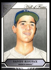 Sandy Koufax 2020 Topps Gallery #HOFG-5 Brooklyn Dodgers Insert ? SEE SCAN!