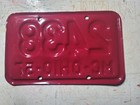 1957 Ohio Motorcycle license plate number 2438  nice correct repaint. — photo 4