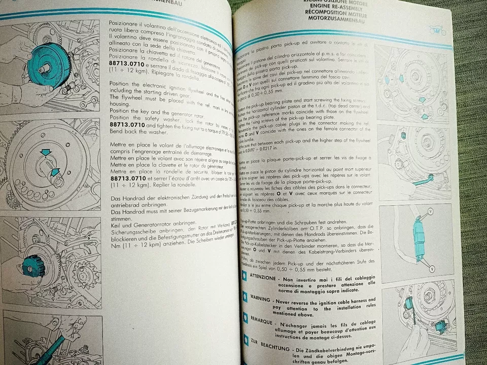 Ducati Cagiva Alazurra 350, 650 Original Workshop manual,Manuale d'Officina 1987 - Bild 3 von 4