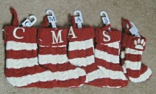 Striped St. Nicholas 8" Christmas Stocking