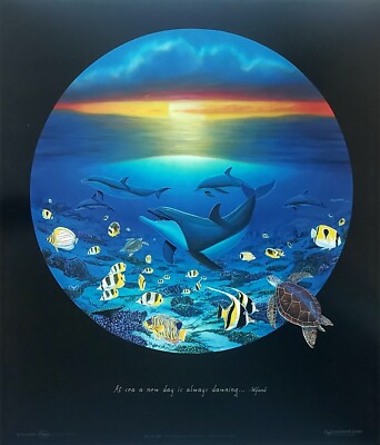 Wyland Galleries At sea a new day is always dawning Sea of Life