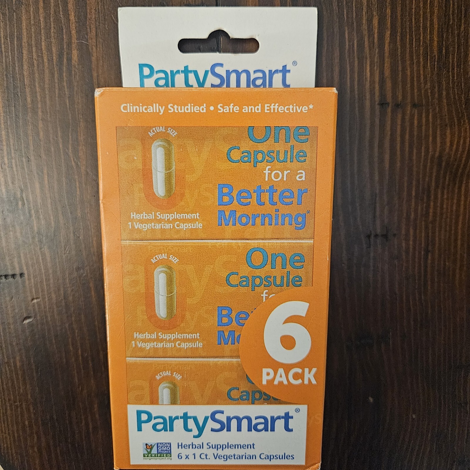 Himalaya Herbals PartySmart 6 Pack Box Herbal Supplement Vegetarian Capsules