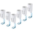 6PCS Candelabra Socket Adapter E14 Screw Light Socket Replacement Light Sockets