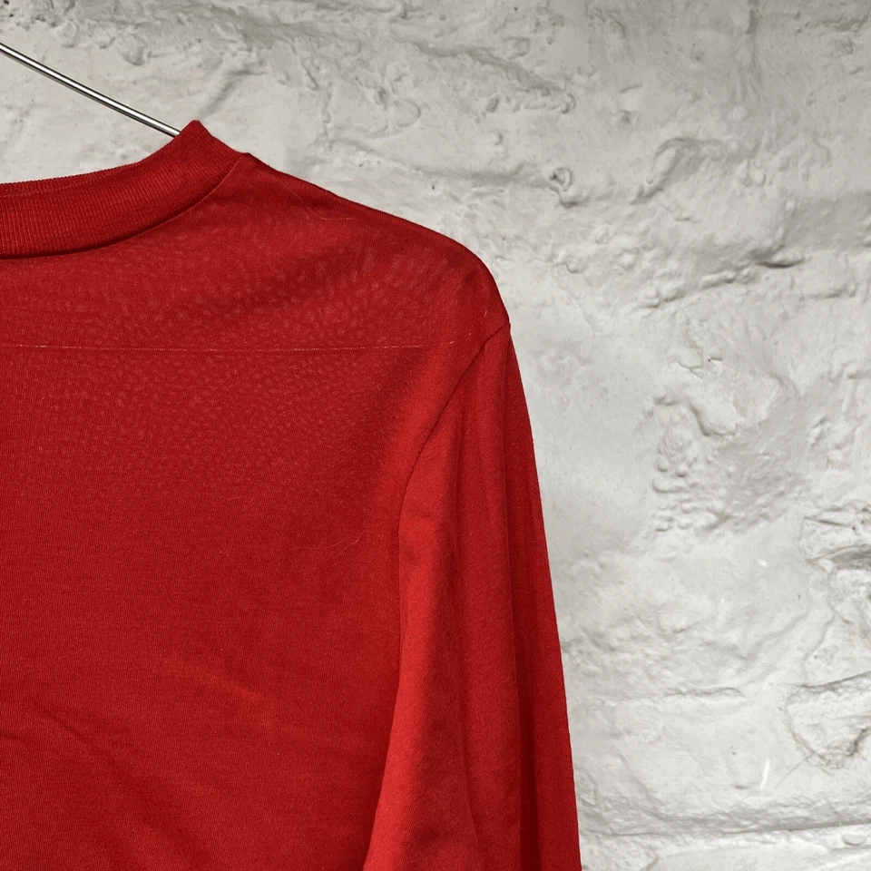 Orvis Base Layer Long Sleeve Silk Cotton Unisex Large Shirt Vintage Red - Image 3 of 4