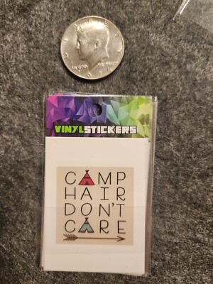 Camp Hair Dont Care 2 1/2'' Off the Hook Vinyl Sticker