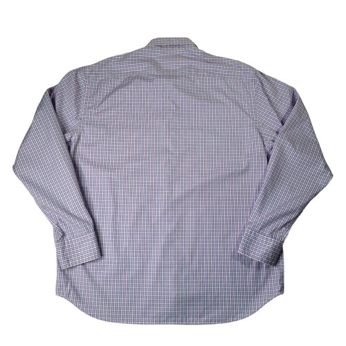 UNTUCKIT Size XL Men’s Blue White Pink Plaid Lightweight Button Up Shirt - Picture 3 of 9