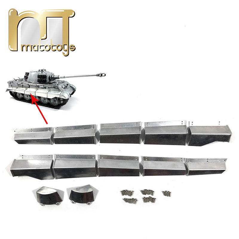 MATO RC 1/16 Tank Model King Tiger Upper Hull Metal Side Skirt