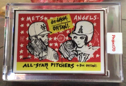 Topps Project 70 AllStar ASG3 DH DeGrom Ohtani Gregory Siff #14-51 Artist Proof