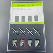 20Pcs Dental Endodontic Endo Root Canal Quartz Fiber Post Screw + 4 Drills Kits