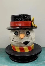 Southern Folk Art Snowman By Melissa Herman