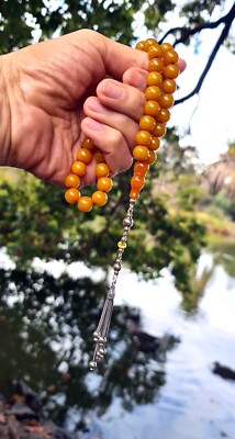 Amber Bakelite  Prayer Worry Beads Subha Tasbih Tasbeeh تسبيح Masbaha مسبحة