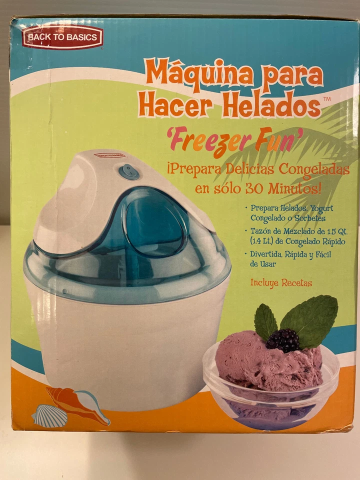 Divertida heladera con congelador Back to Basics hace golosinas congeladas en solo 30 minutos Foto 2 de 4