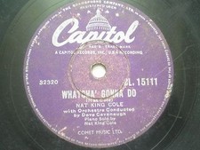 Nat King Cole Cl 15111 India Indian Rare 78 Rpm Record 10