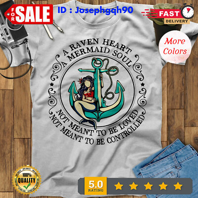2025/A Raven Heart A Mermaid Soul Not Meant To Be Loved Birthday Mermaid Lovers