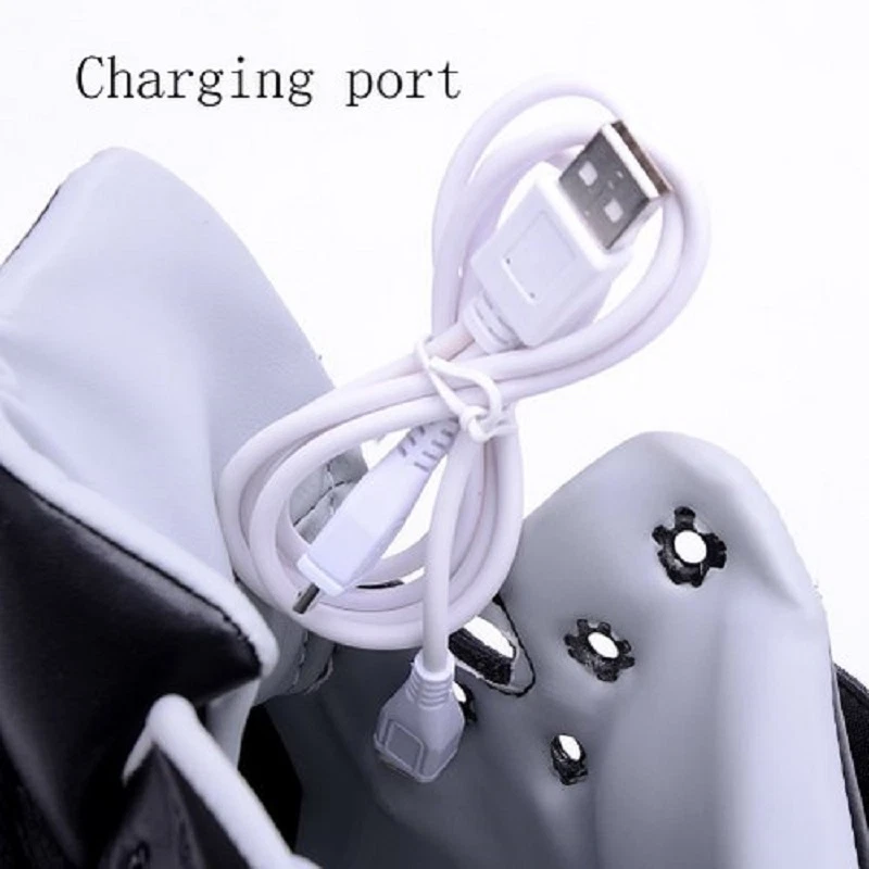 Scarpe da ginnastica lampeggianti per adulti con illuminazione LED danza luminosa ricarica USB - Immagine 4 di 4