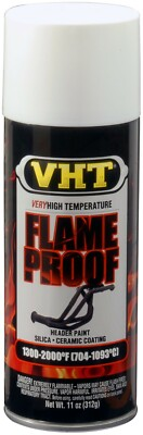 #ad VHT SP102 High Temp Paint; FlameProof 11oz Flat Black 1300° 2000° Case of 6 $110.00