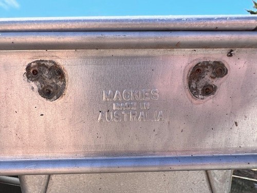 Set of 3 Mackies Commercial Bread Bakery Loaf Pans 3 Strap 4" Deep NICE - Picture 5 of 9