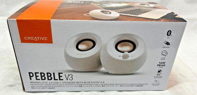 Creative Pebble V3 Minimalist 2.0 USB-C Speakers With Bluetooth *NWB