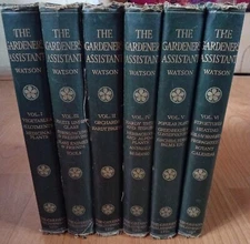 WATSON William ( Ed) The Gardeners Assistant Vols 1- 6 1st Ed 1925 Pub Gresham 
