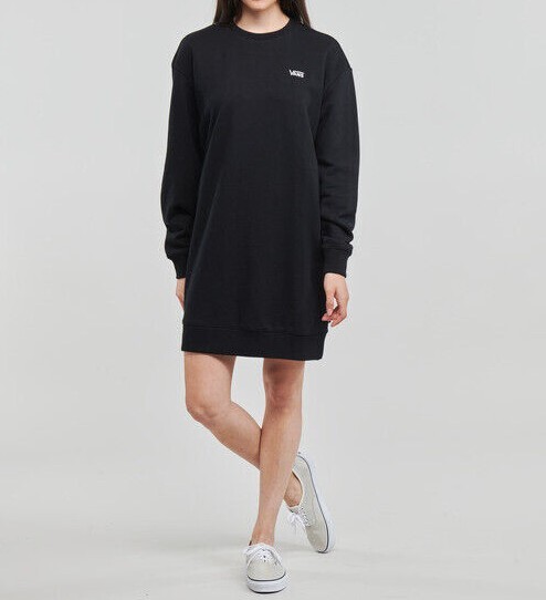 black dress and vans Vans - Center Vee Tee Black