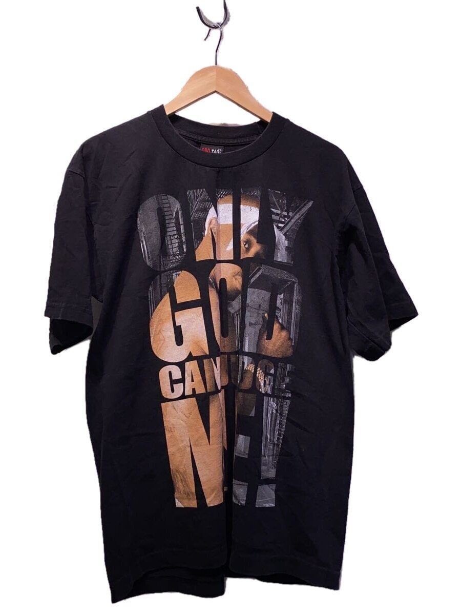 ALTRA T shirt altre marche PRO TAG L cotone nero tinta unita 1996 2PAC solo Dio può usare