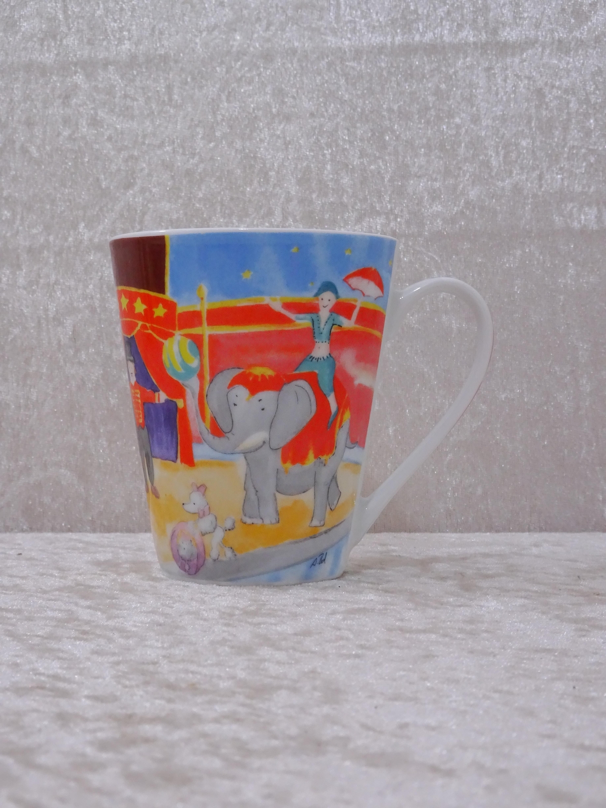 Ogo Café Bremen Diseño Porcelana Taza Circo - Publicidad - Vintage - 10 cm