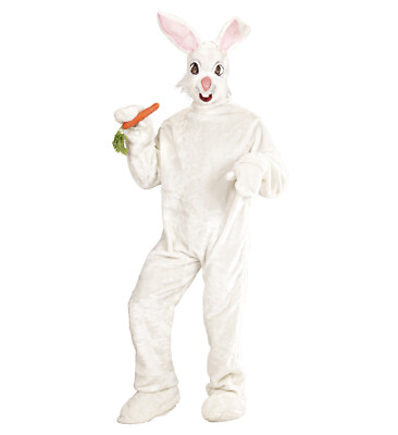 COSTUME CARNEVALE DA CONIGLIO CON MASCHERA IN GOMMA