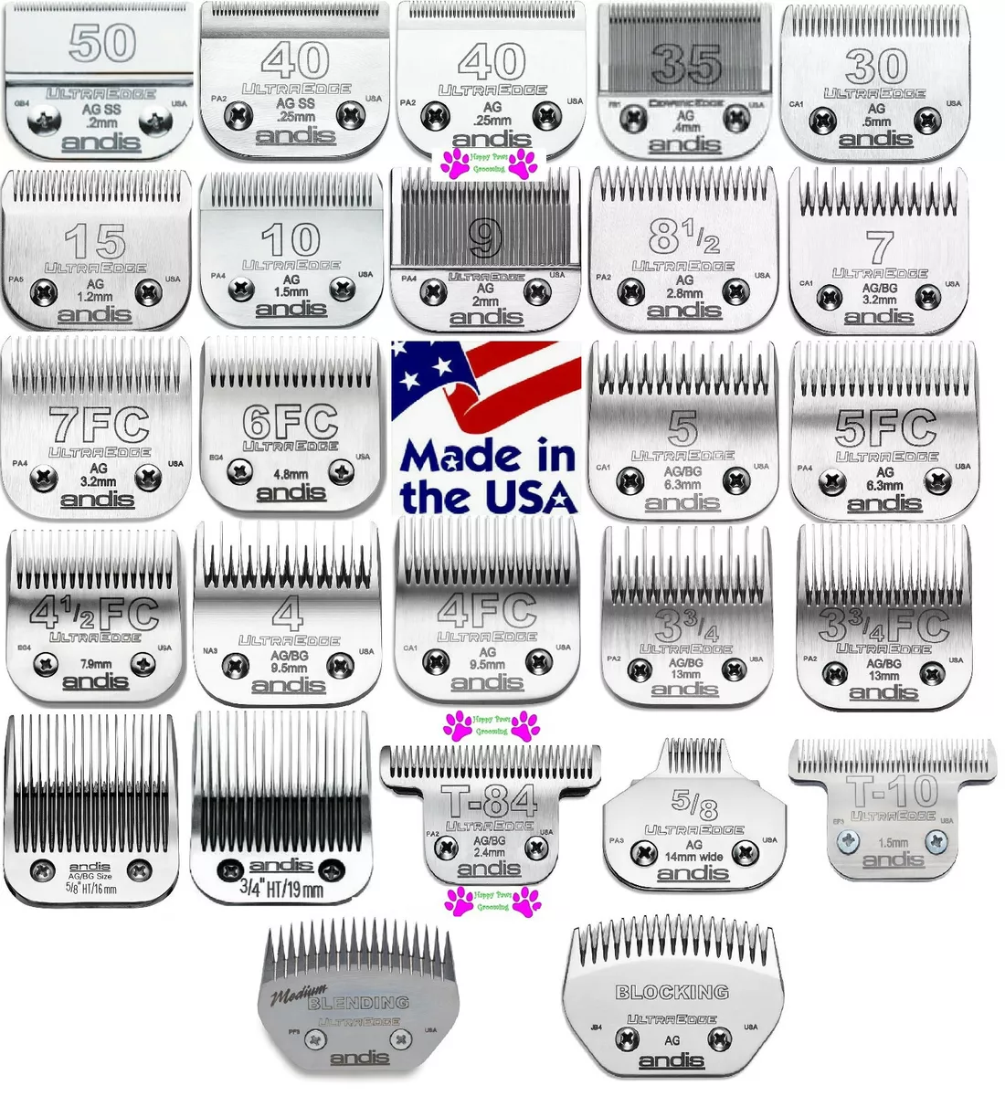 Pet hotsell grooming blades