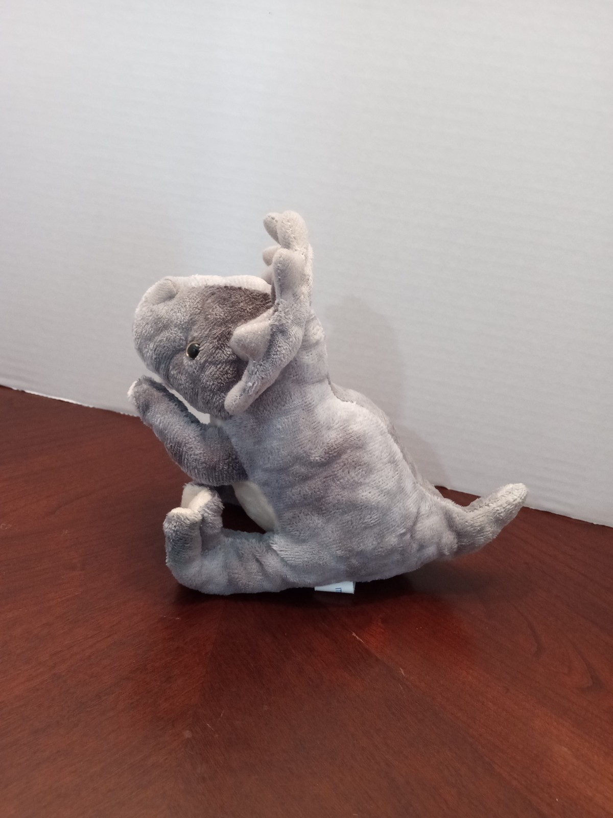 Wishpets Grey Triceratops in Green Egg Dinosaur Plush Stuffed Animal 2019 #55432