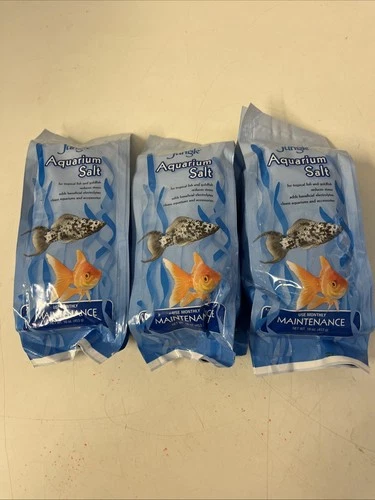 Aquarium Salt 1-Pound - Essential for Tropical Fish Health & Water Condition X3