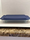 Vintage Pyrex Clear Glass 13x9x2 3Qt Baking/ Casserole Dish with Lid