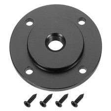 Aluminium Alloy 3/8"-16 Tripod Adapter Flange Mount W Screw, 1.97" Dia, Black 