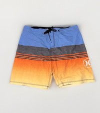 Hurley Phantom Board Shorts Mens Size 38 Blue Orange Gray Swim Trunks Rare Color