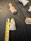 Vintage Ceramic Mini Nativity Set 6 Piece Unbranded Hand Painted — photo 3