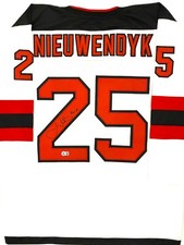 Joe Nieuwendyk Signed Devils Jersey Auto HOF 11 Beckett BAS Autographed XL
