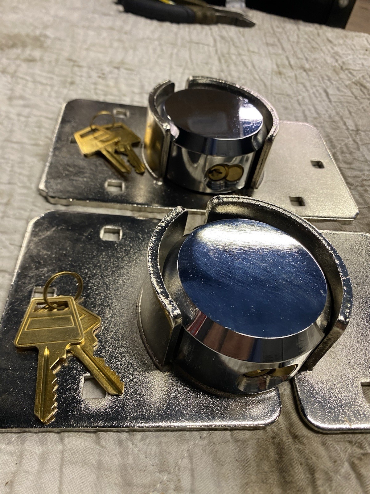 Hidden Shackle Padlock & Hasp With 2 Keys Heavy Duty Gate Lock Stainless Steel