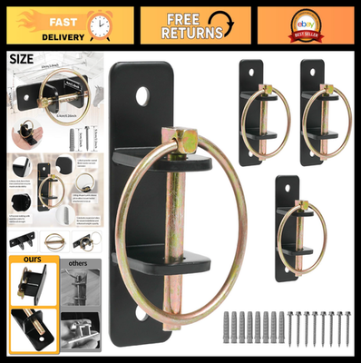 #ad #ad 4 Pack Heavy Duty Water Bucket Hooks with Quick Release Pin for Horse Stall amp; St $45.99