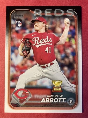 Andrew Abbott 2024 Topps Rookie Card #214 Reds RC