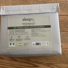 Sleep RX SleepRX 300 Thread Count 4-Pc. Sheet Set LIGHT Grey King Size