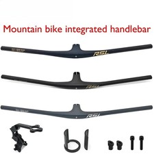 13 Stem MTB Carbon Fiber Integrated Handlebar 70mm 80mm 90mm with Braces