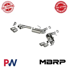 MBRP 2.5'' Axle-Back AL Exhaust Quad Rear Exit w/SS Tip For Chevrolet Camaro 3.6